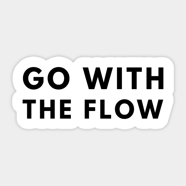 Go With The Flow Sticker by officialdesign